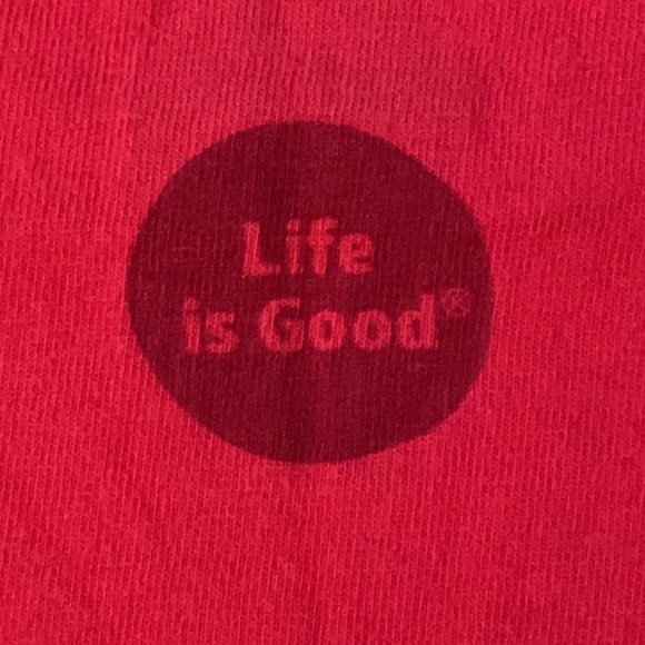 Life is Good | Flip Flop & Sun Graphic Short Sleeve 100% Cotton Tee Pink (S 5-6) - Picture 7 of 8